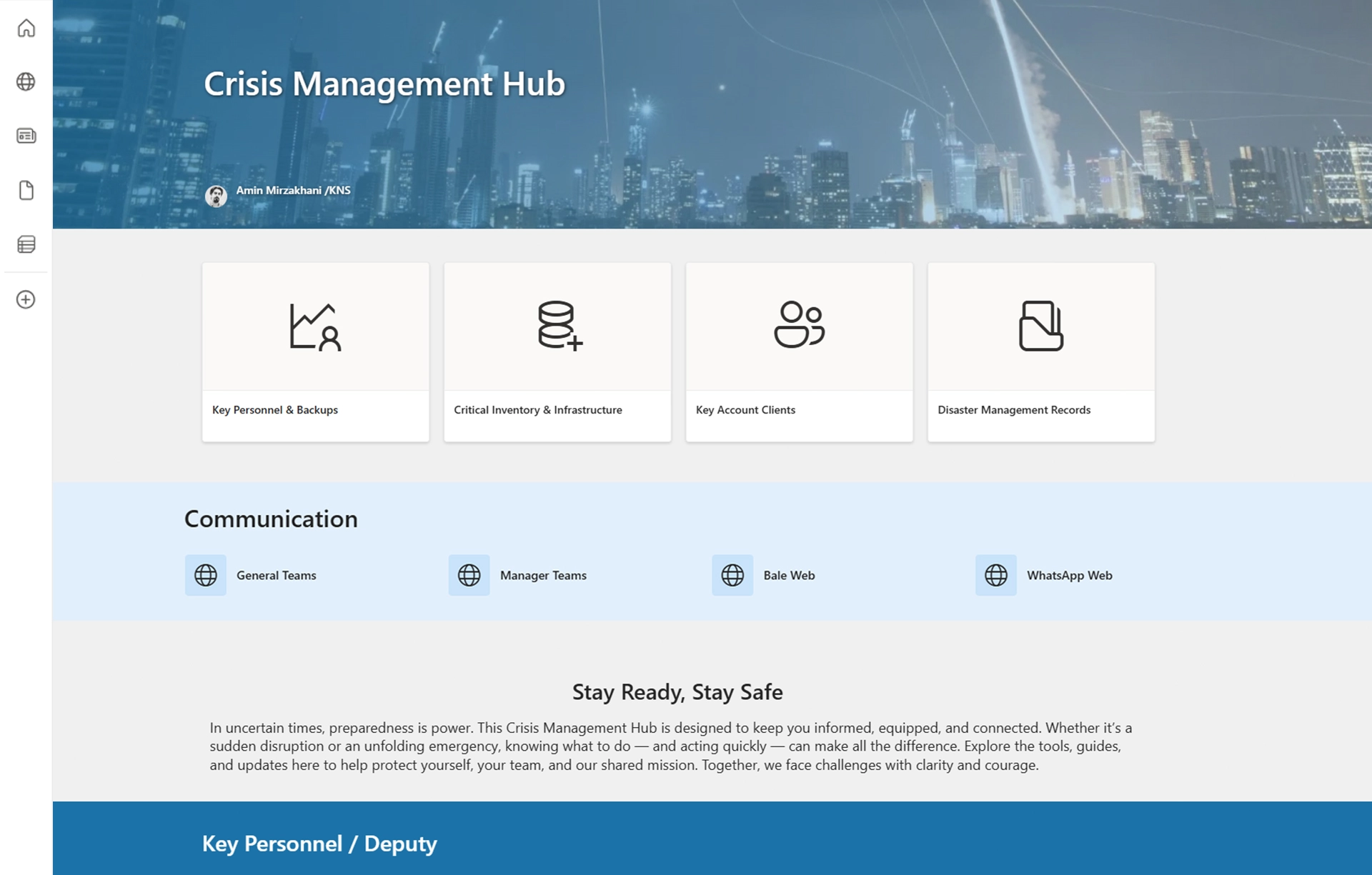 Crisis Management SharePoint